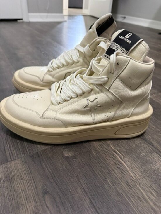 Converse x Rick Owens Drkshdw turbowpm Black Cloud Cream 172342C Mens Size 11 main image 4